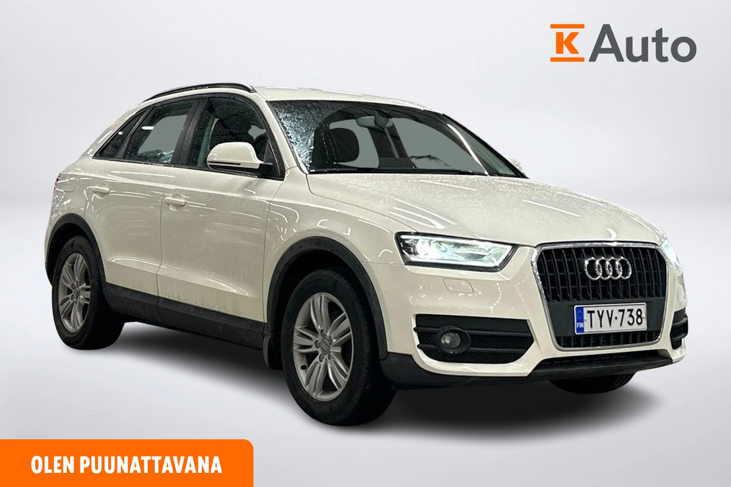 valkoinen Audi Q3 2012 kuva 1.
