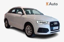 Valkoinen Audi Q3 2016 kuva 1.