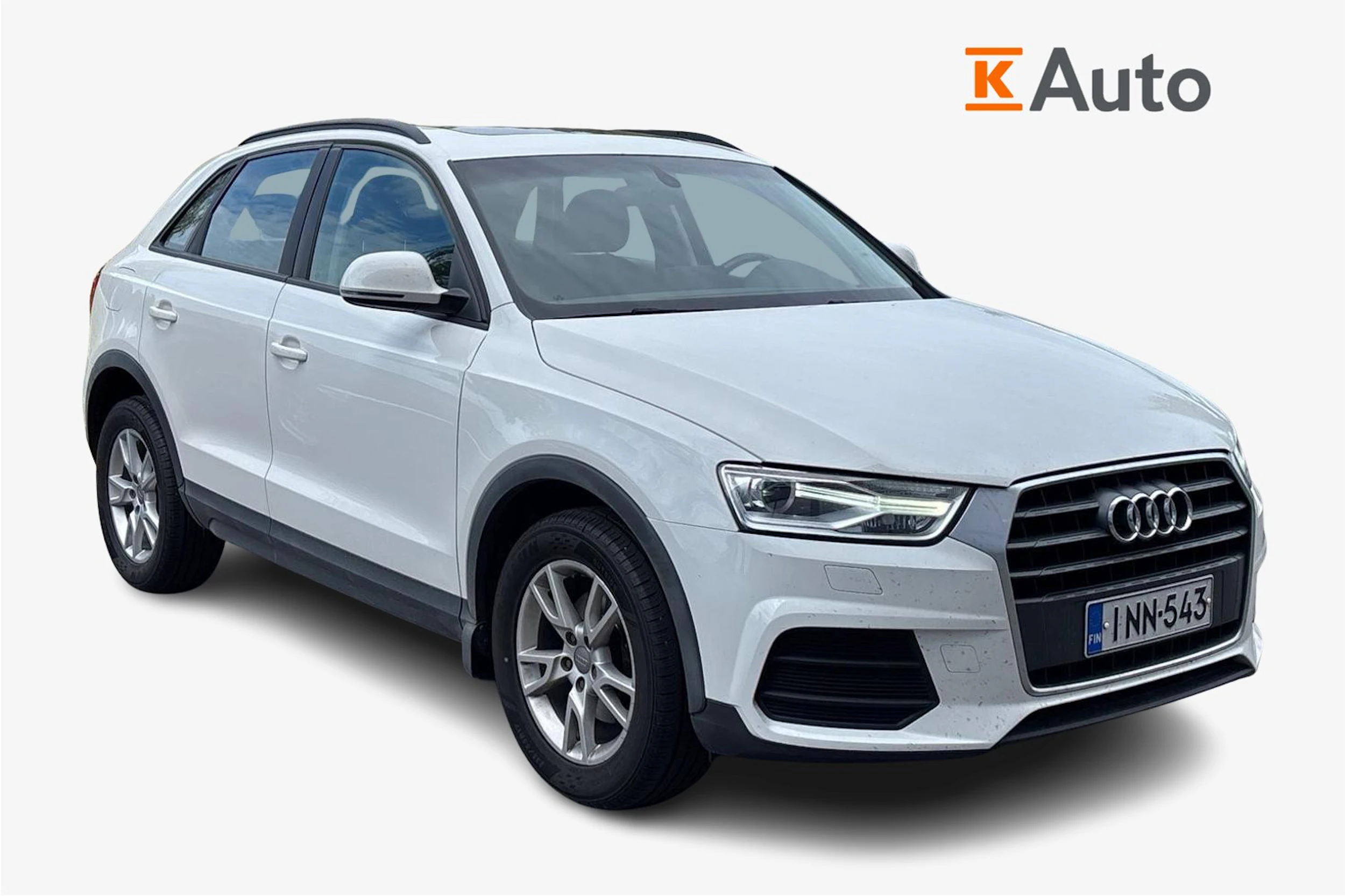 valkoinen Audi Q3 2017 kuva 1.