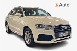 Valkoinen Audi Q3 2018 kuva 1.