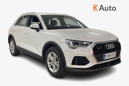 Valkoinen Audi Q3 2019 kuva 1.