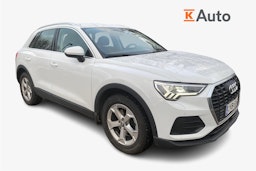 Valkoinen Audi Q3 2019 kuva 1.
