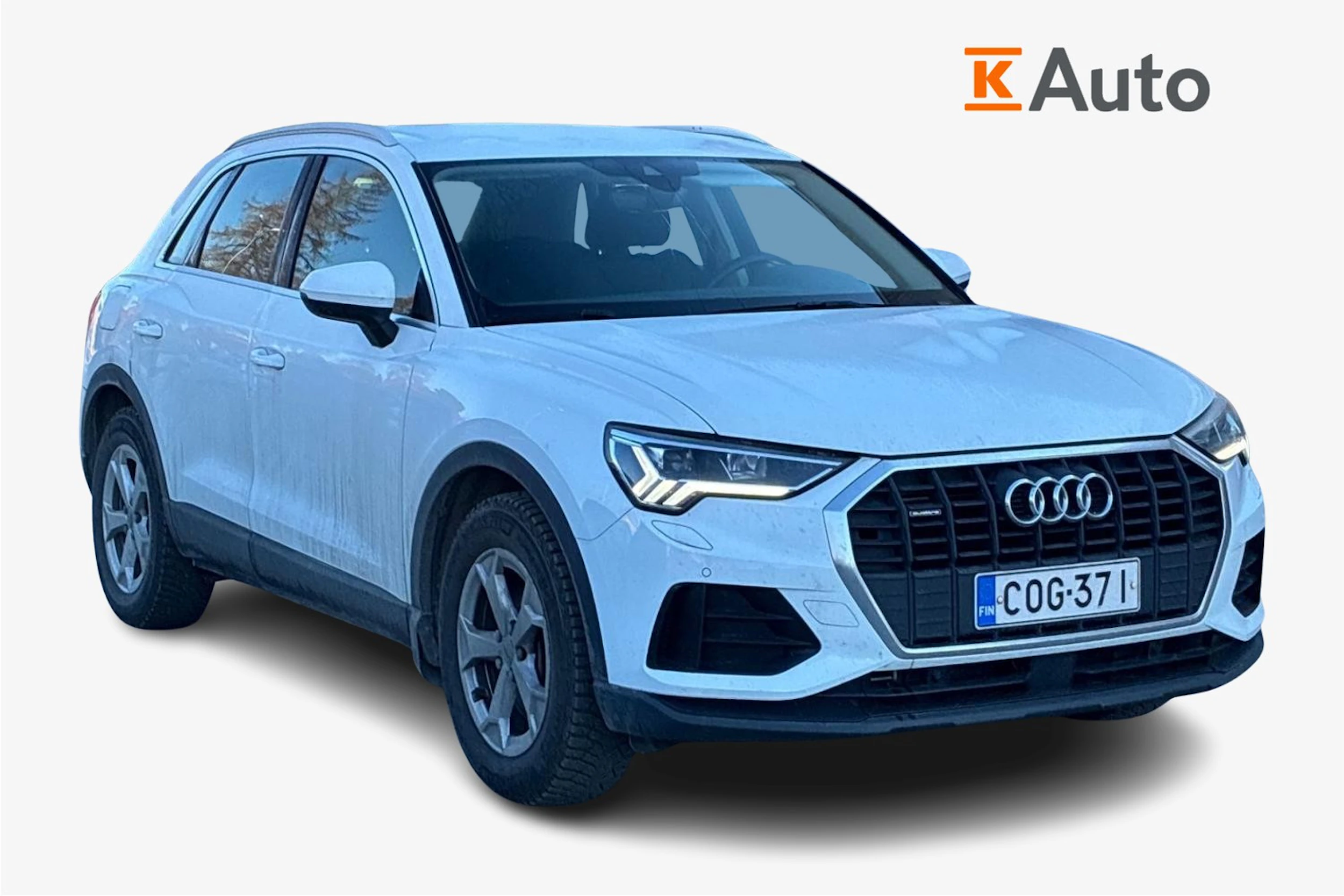 valkoinen Audi Q3 2020 kuva 1.