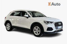 Valkoinen Audi Q3 2020 kuva 1.