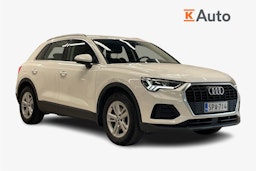 Valkoinen Audi Q3 2020 kuva 1.