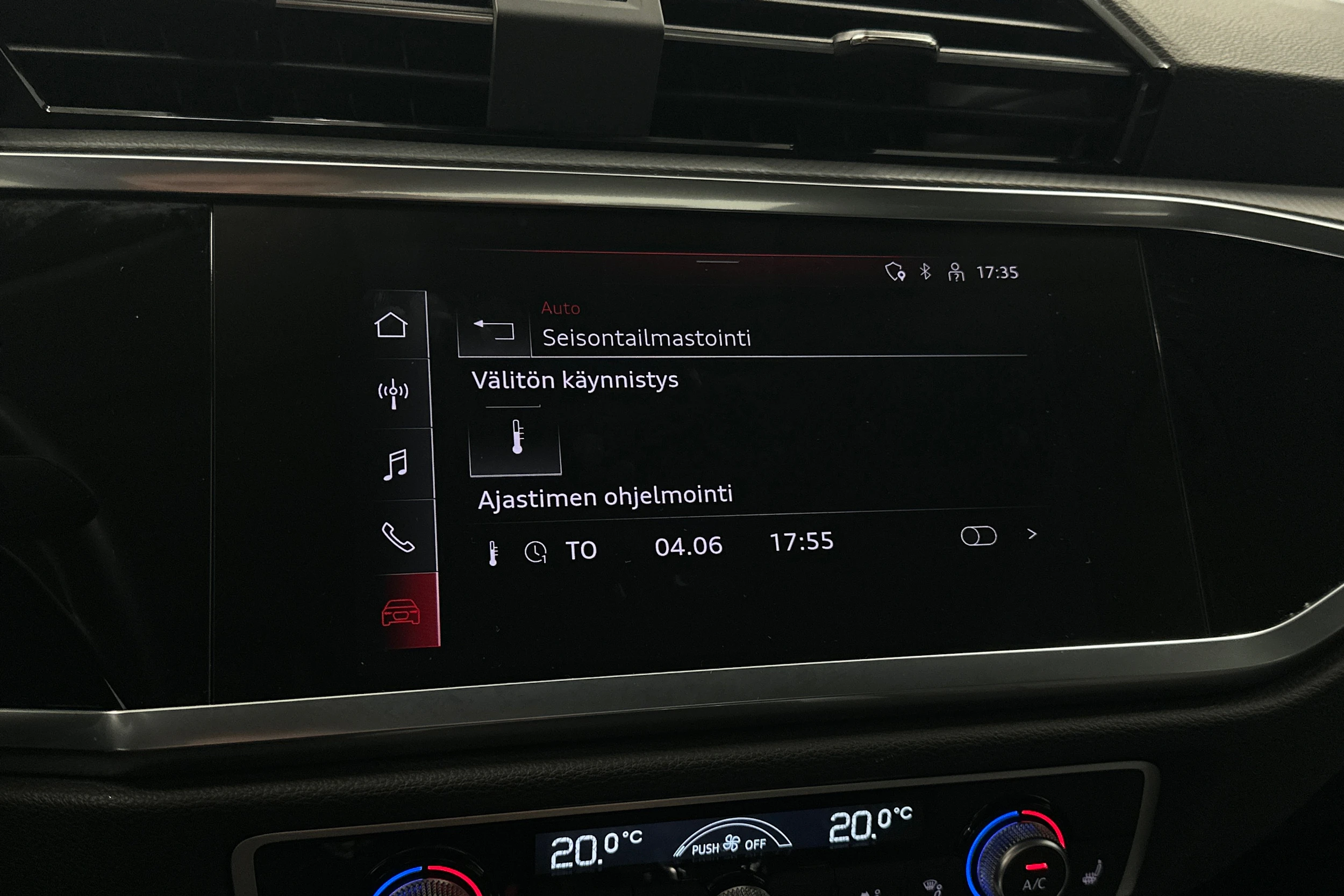 valkoinen Audi Q3 2021 kuva 28.