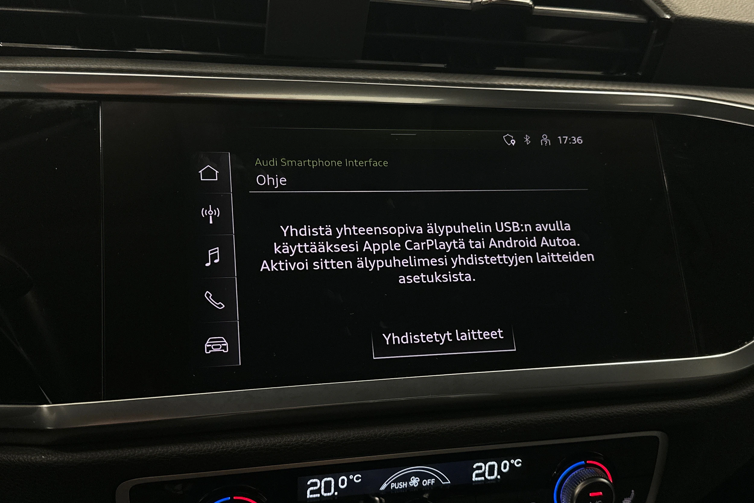valkoinen Audi Q3 2021 kuva 29.