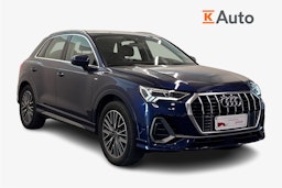 sininen Audi Q3 2022 kuva 1.