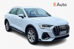 valkoinen Audi Q3 2023 kuva 1.