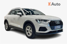 valkoinen Audi Q3 2023 kuva 1.