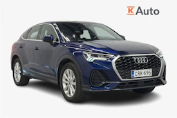 sininen Audi Q3 2023 kuva 1.