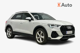 valkoinen Audi Q3 2023 kuva 1.