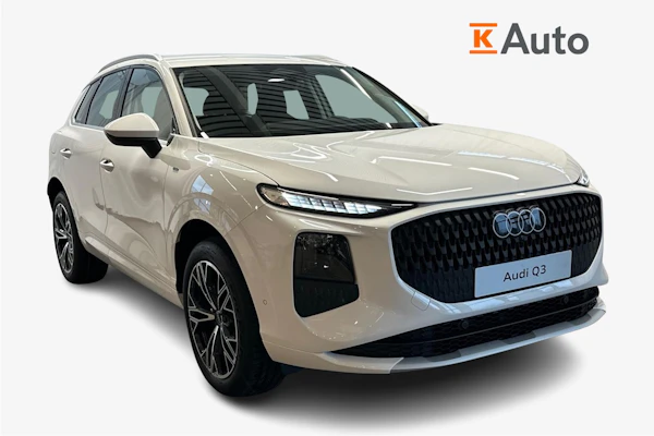 Audi Q3 e-hybrid 272hv 5. VUODEN TEHDASTAKUU I 50KW DC LATAUS I ADVANCED KEY I NAVIGOINTI I URHEILUISTUIMET