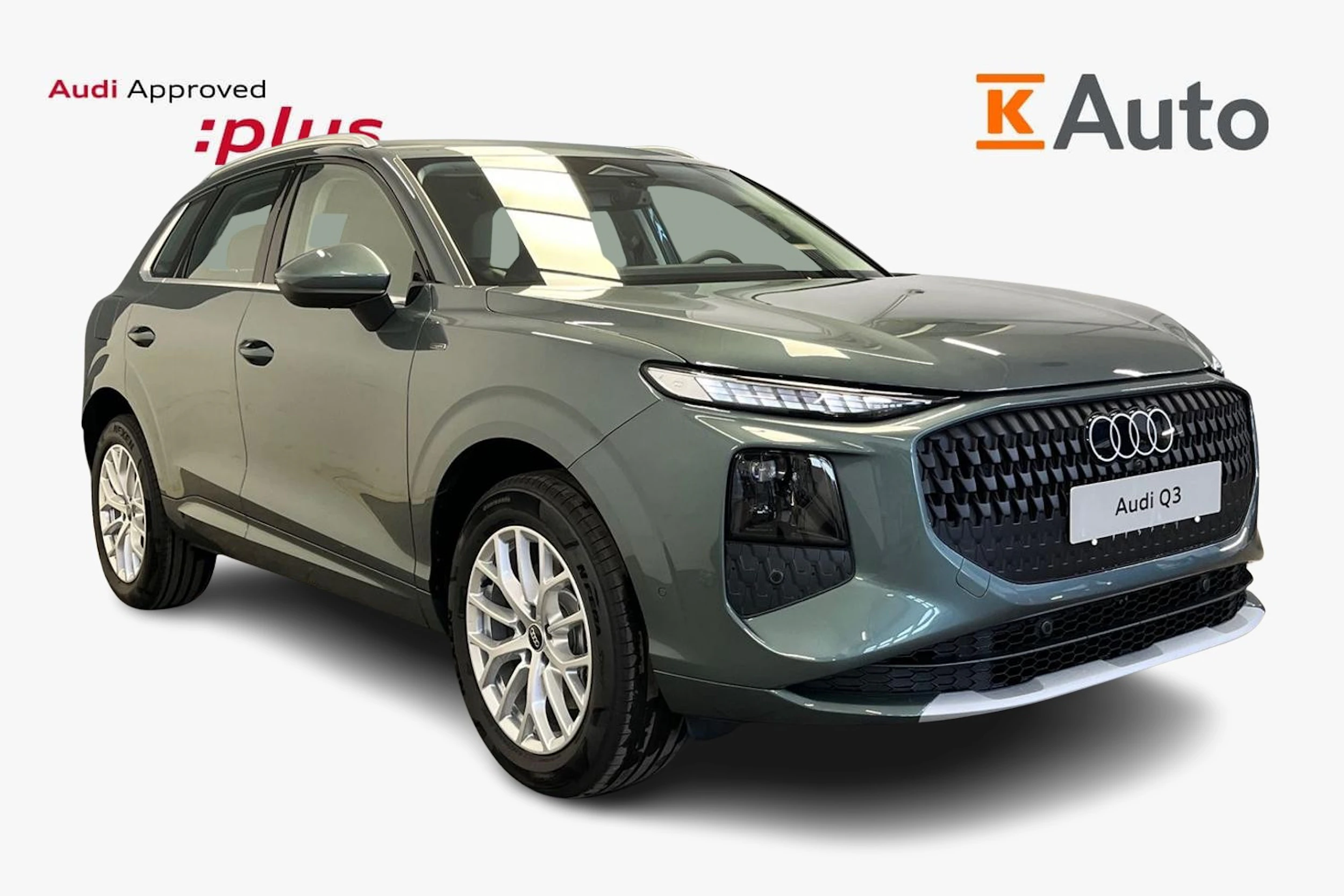 met. vihreä Audi Q3 2026 kuva 1.