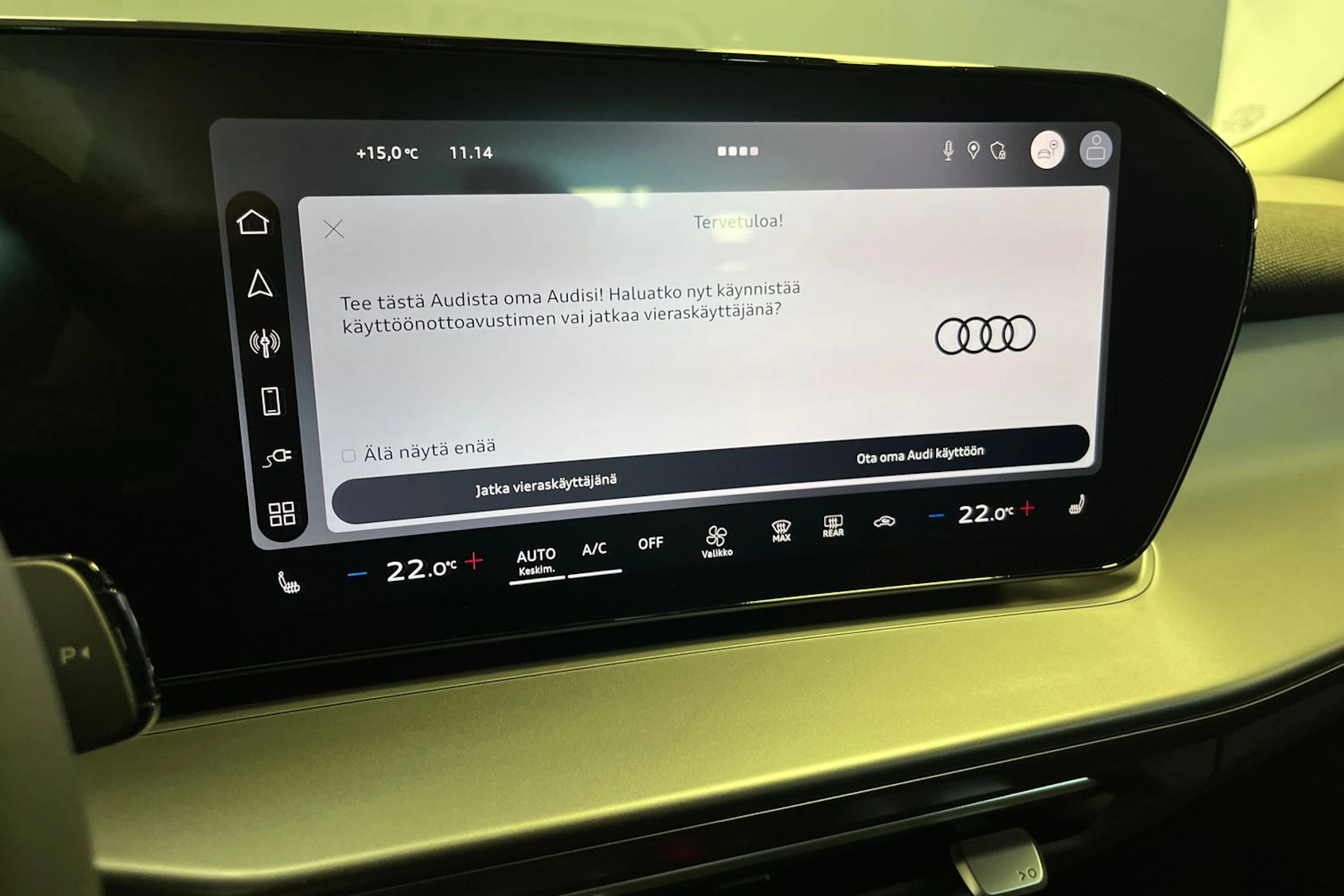met. vihreä Audi Q3 2026 kuva 15.