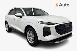 valkoinen Audi Q3 2026 kuva 1.