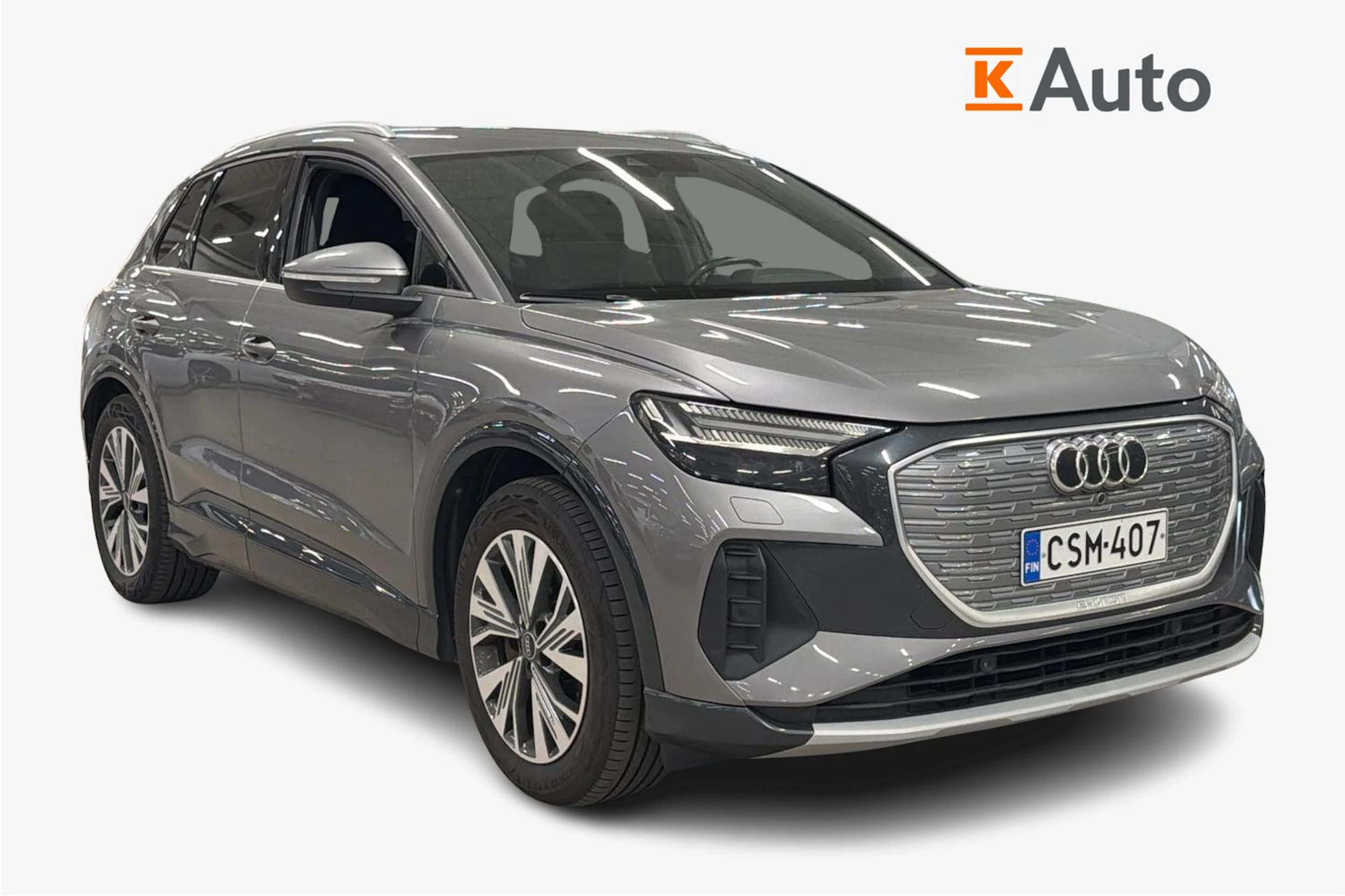harmaa Audi Q4 e-tron 2022 kuva 1.