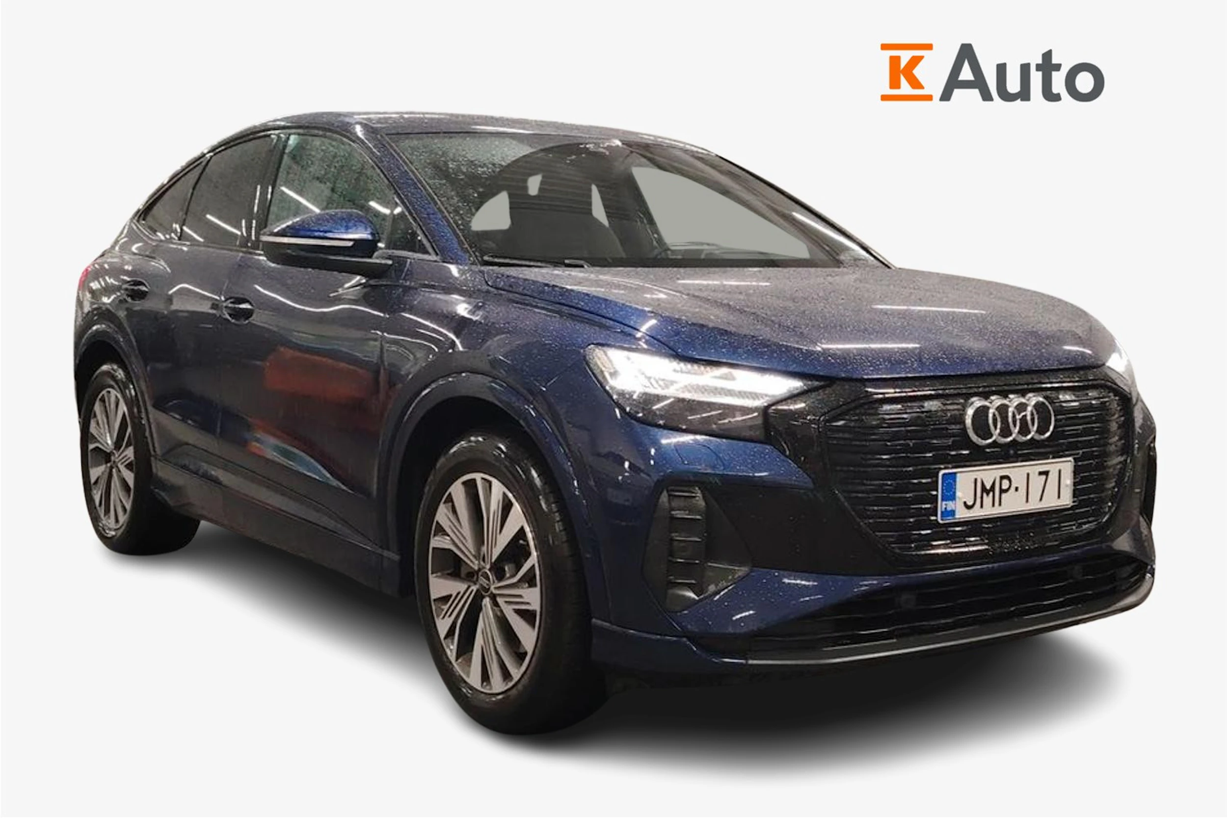 Sininen Audi Q4 e-tron 2022 kuva 1.