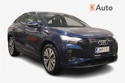 Sininen Audi Q4 e-tron 2022 kuva 1.