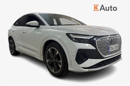valkoinen Audi Q4 e-tron 2022 kuva 1.