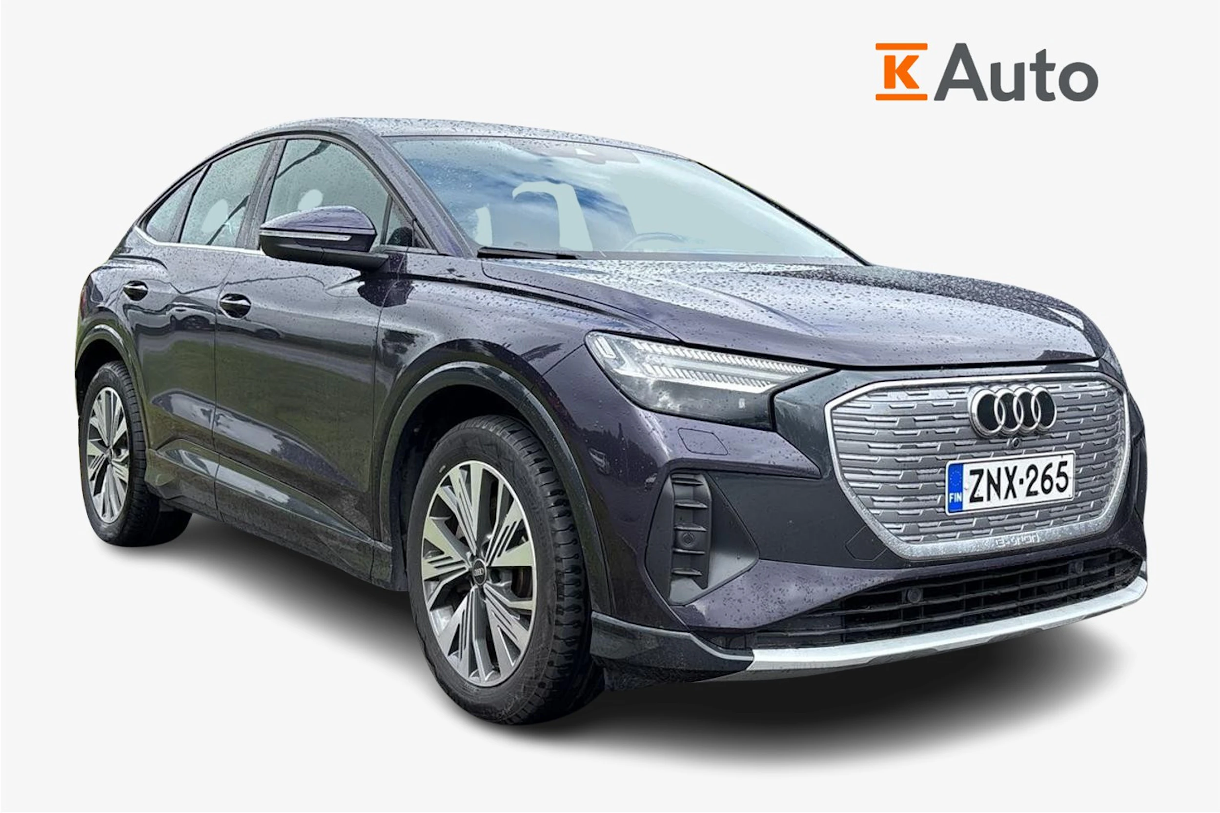 met. vihreä Audi Q4 e-tron 2022 kuva 1.