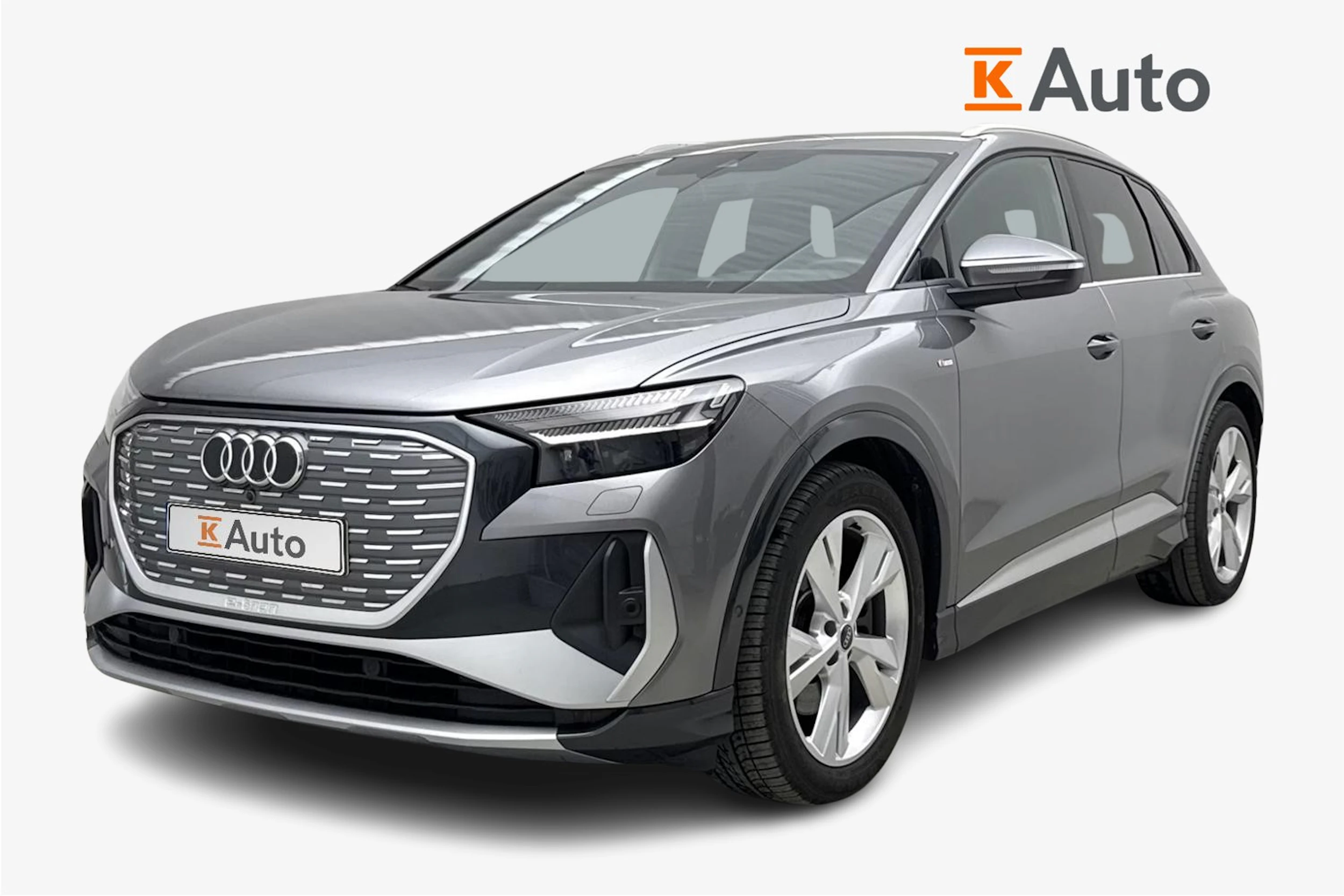 met. harmaa Audi Q4 e-tron 2023 kuva 1.