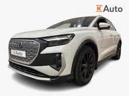 valkoinen Audi Q4 e-tron 2023 kuva 1.