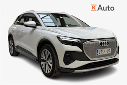 valkoinen Audi Q4 e-tron 2023 kuva 1.
