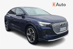 sininen Audi Q4 e-tron 2023 kuva 1.