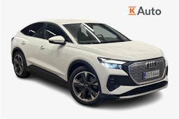 valkoinen Audi Q4 e-tron 2023 kuva 1.