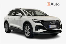 Valkoinen Audi Q4 e-tron 2023 kuva 1.