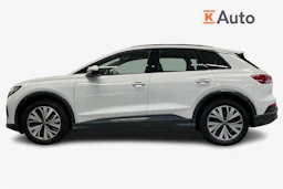 Valkoinen Audi Q4 e-tron 2023 kuva 5.