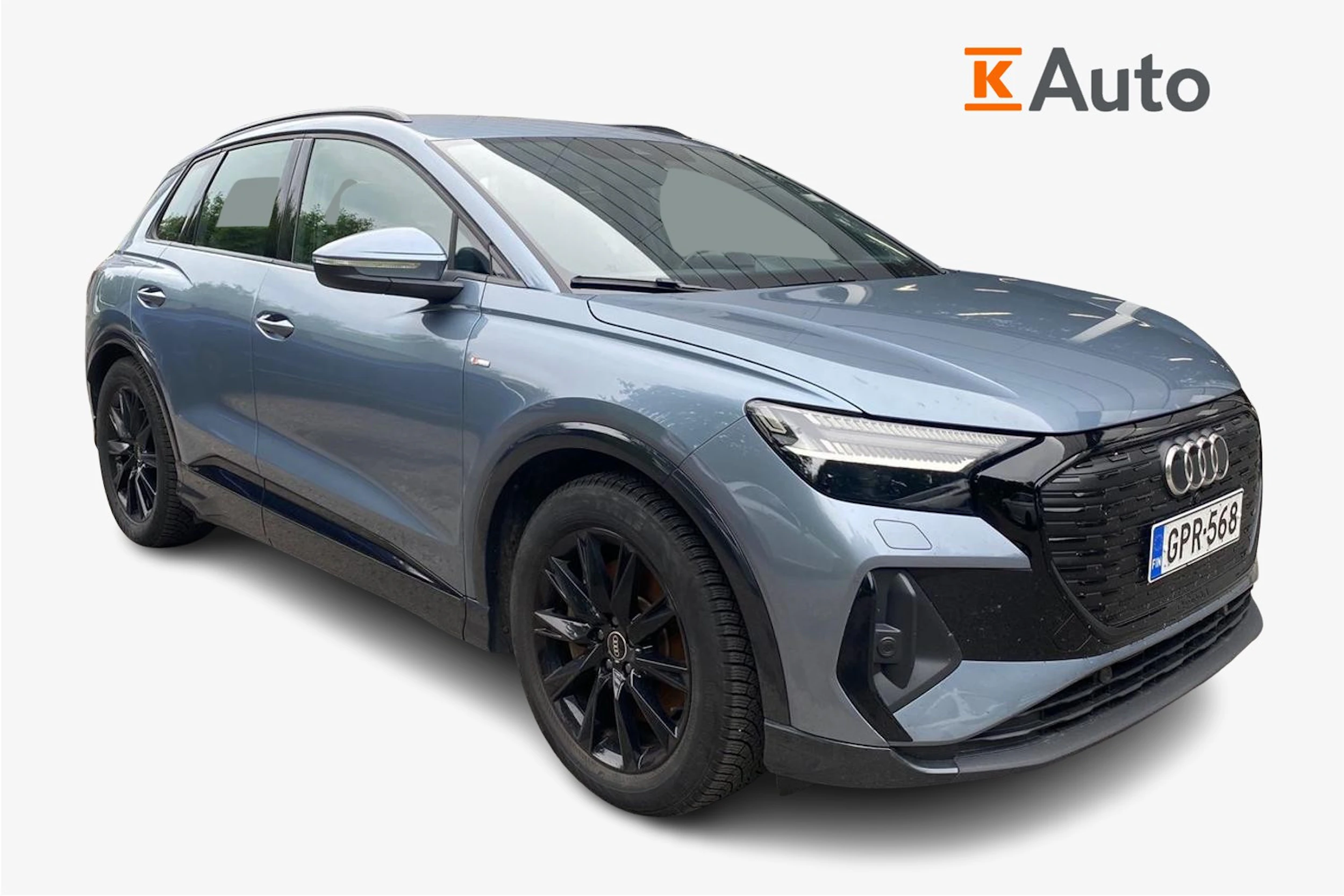Sininen Audi Q4 e-tron 2023 kuva 1.