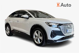 valkoinen Audi Q4 e-tron 2023 kuva 1.
