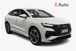 valkoinen Audi Q4 e-tron 2023 kuva 1.