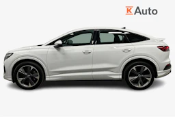 valkoinen Audi Q4 e-tron 2023 kuva 5.