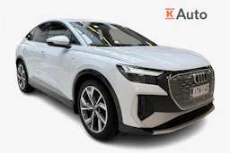 valkoinen Audi Q4 e-tron 2023 kuva 1.