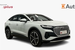 valkoinen Audi Q4 e-tron 2023 kuva 1.
