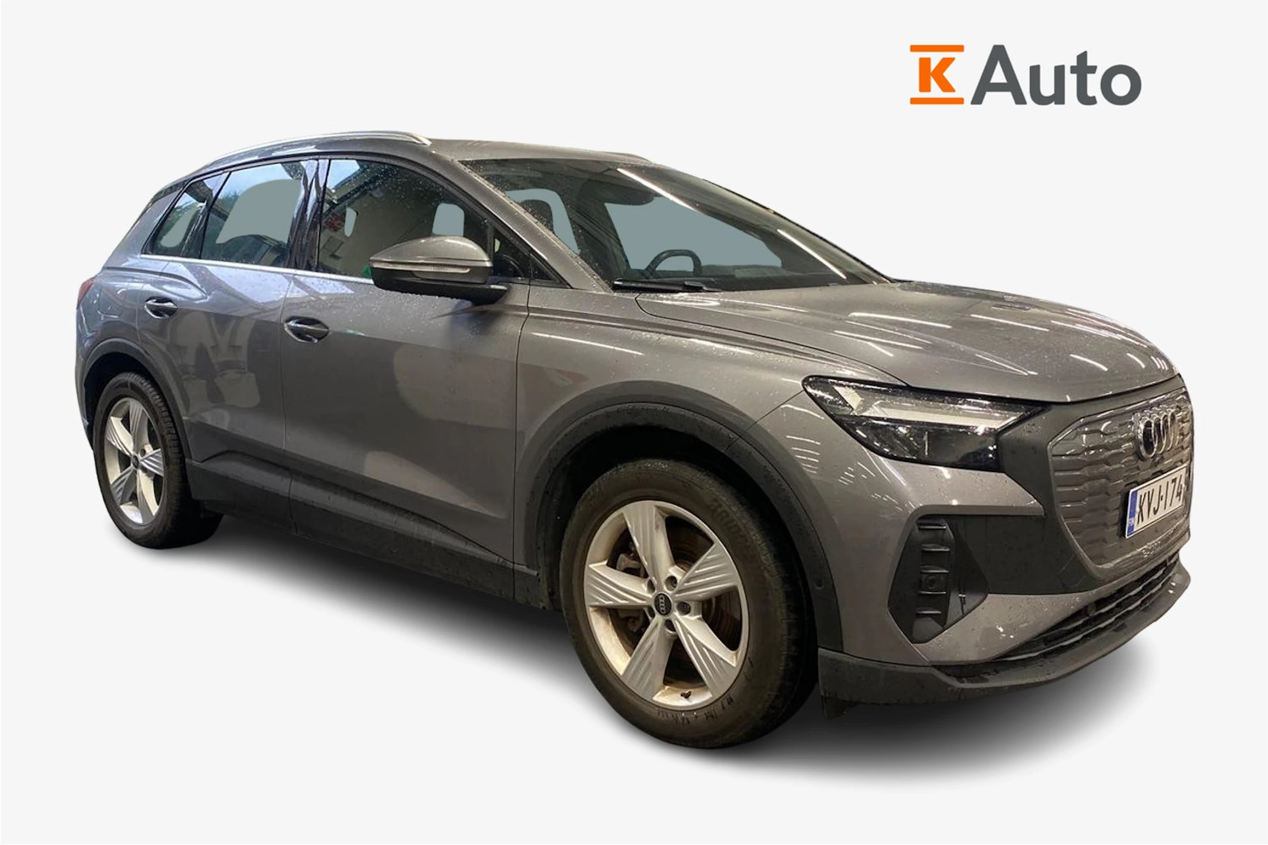 Harmaa Audi Q4 e-tron 2023 kuva 1.