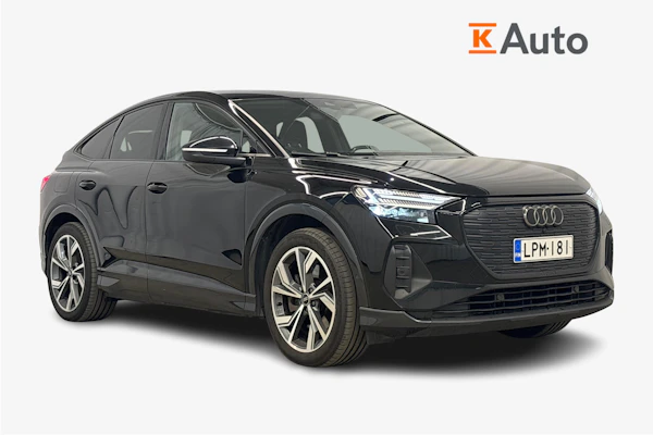Audi Q4 e-tron 50 e-tron quattro Sportback // Suomi-auto / Musta optiikka-paketti / Mythos-black / Comfort pack //