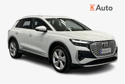 valkoinen Audi Q4 e-tron 2023 kuva 1.