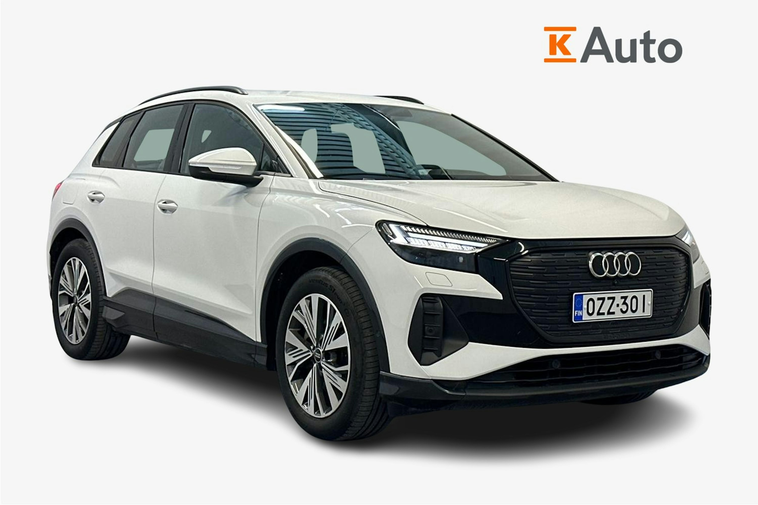 valkoinen Audi Q4 e-tron 2023 kuva 1.