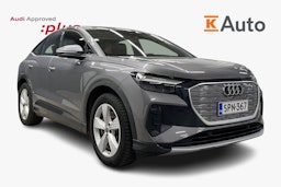 Harmaa Audi Q4 e-tron 2023 kuva 1.