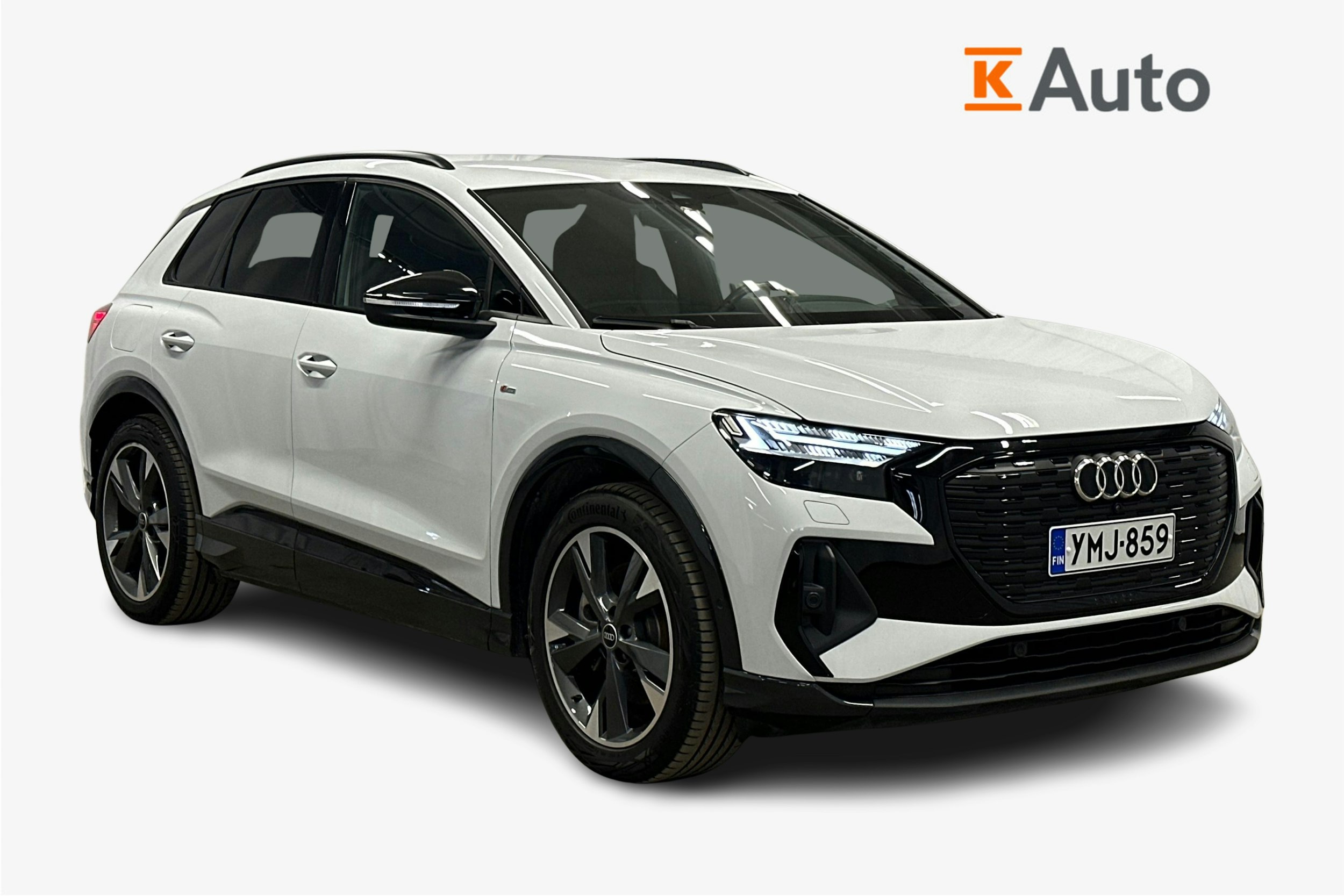 valkoinen Audi Q4 e-tron 2023 kuva 1.