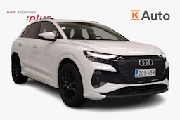 Valkoinen Audi Q4 e-tron 2023 kuva 1.