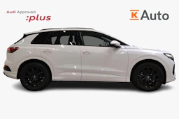 Valkoinen Audi Q4 e-tron 2023 kuva 5.