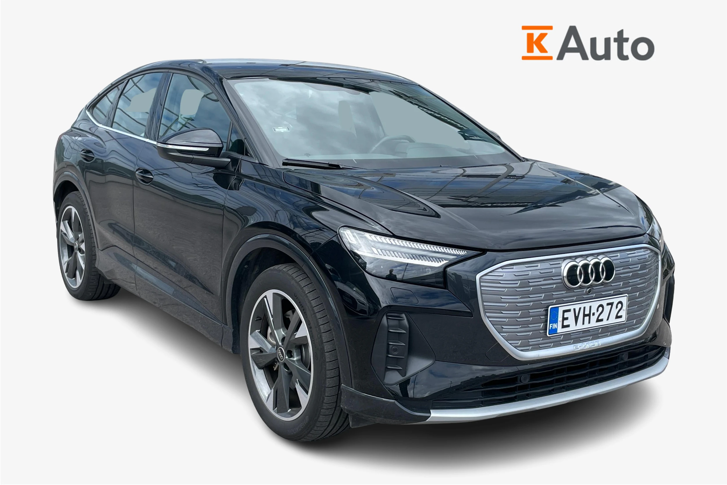 musta Audi Q4 e-tron 2024 kuva 1.