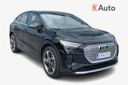 musta Audi Q4 e-tron 2024 kuva 1.