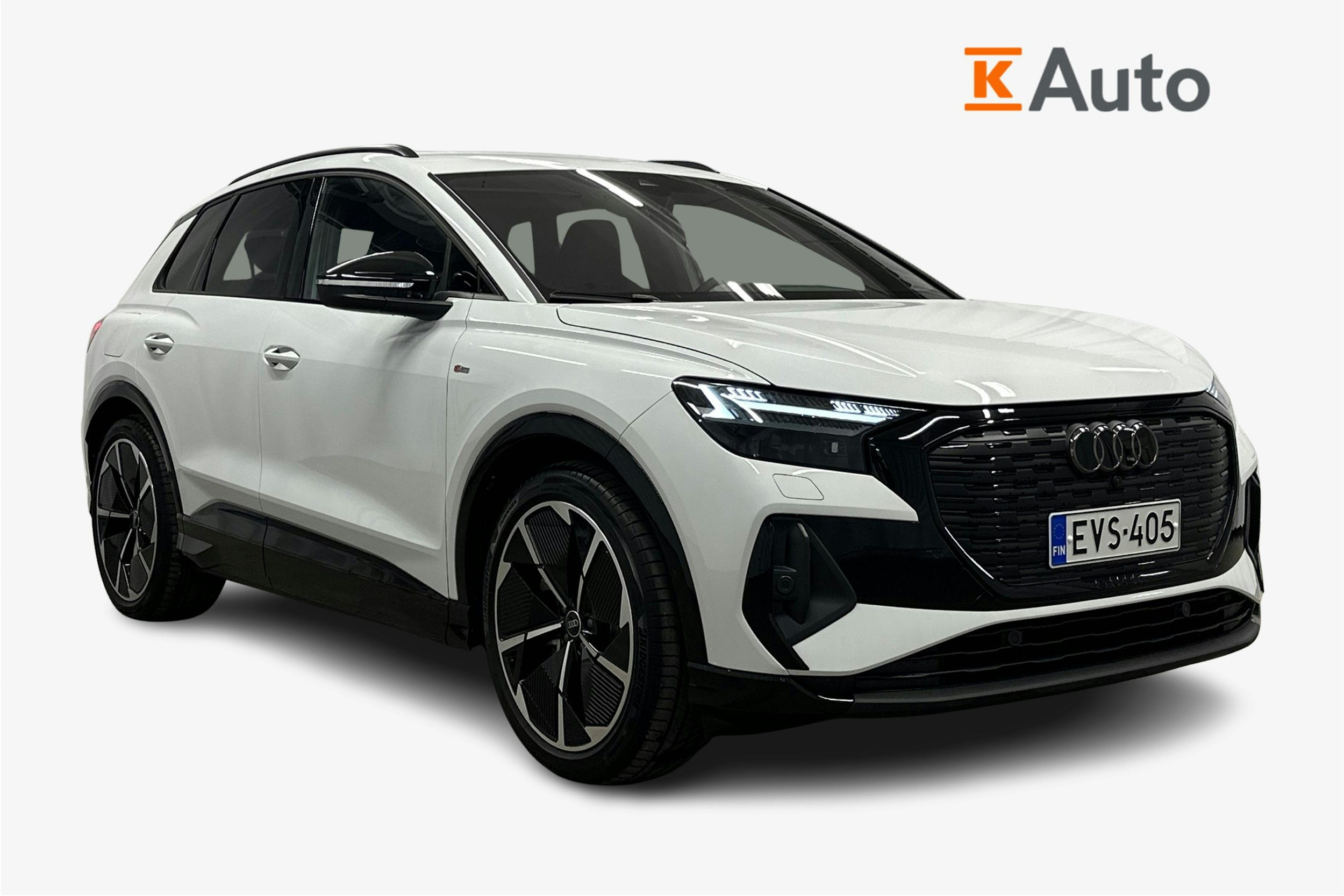 valkoinen Audi Q4 e-tron 2024 kuva 1.