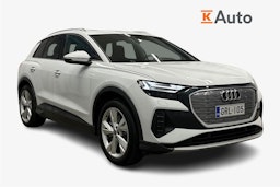 valkoinen Audi Q4 e-tron 2024 kuva 1.